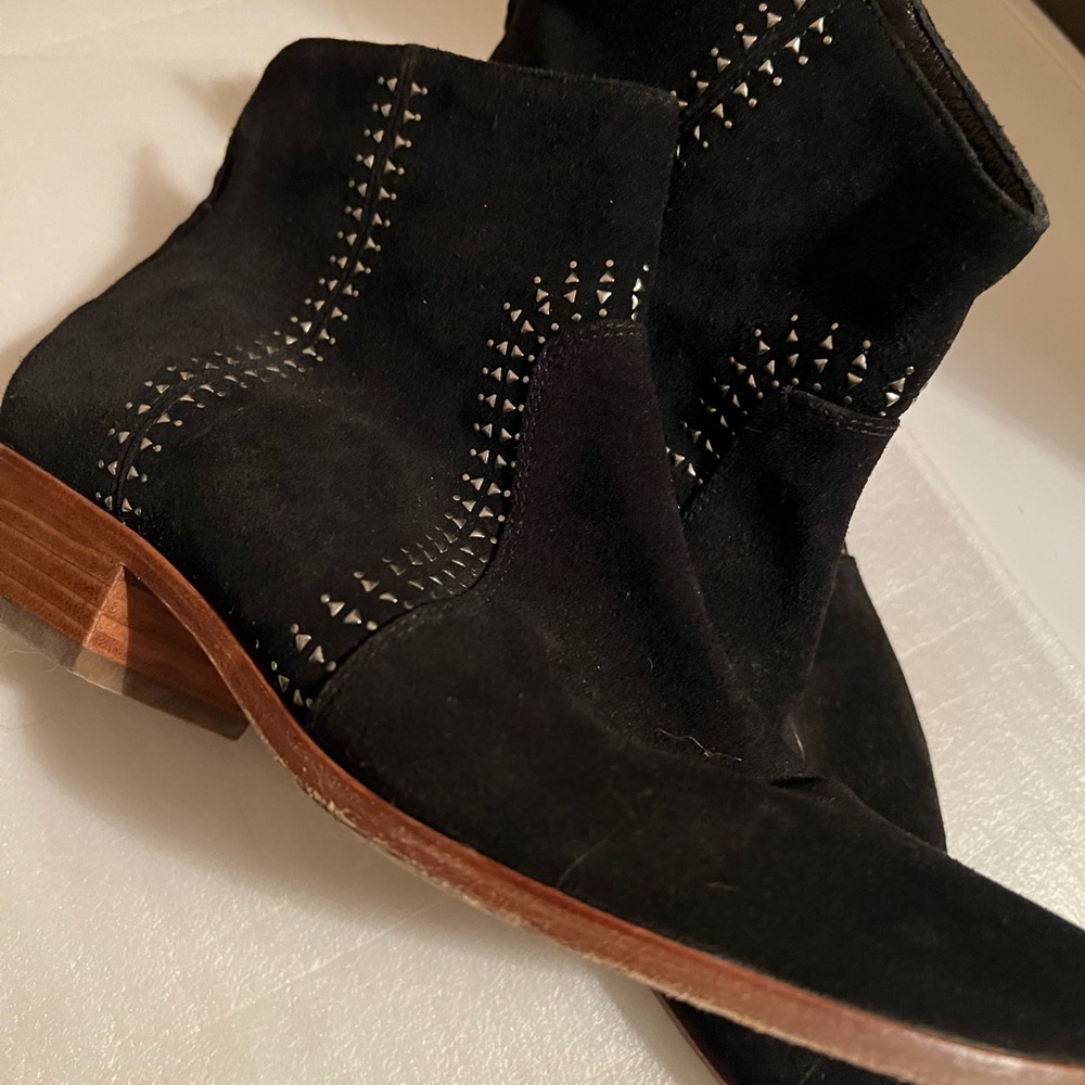 Joie studded black suede booties